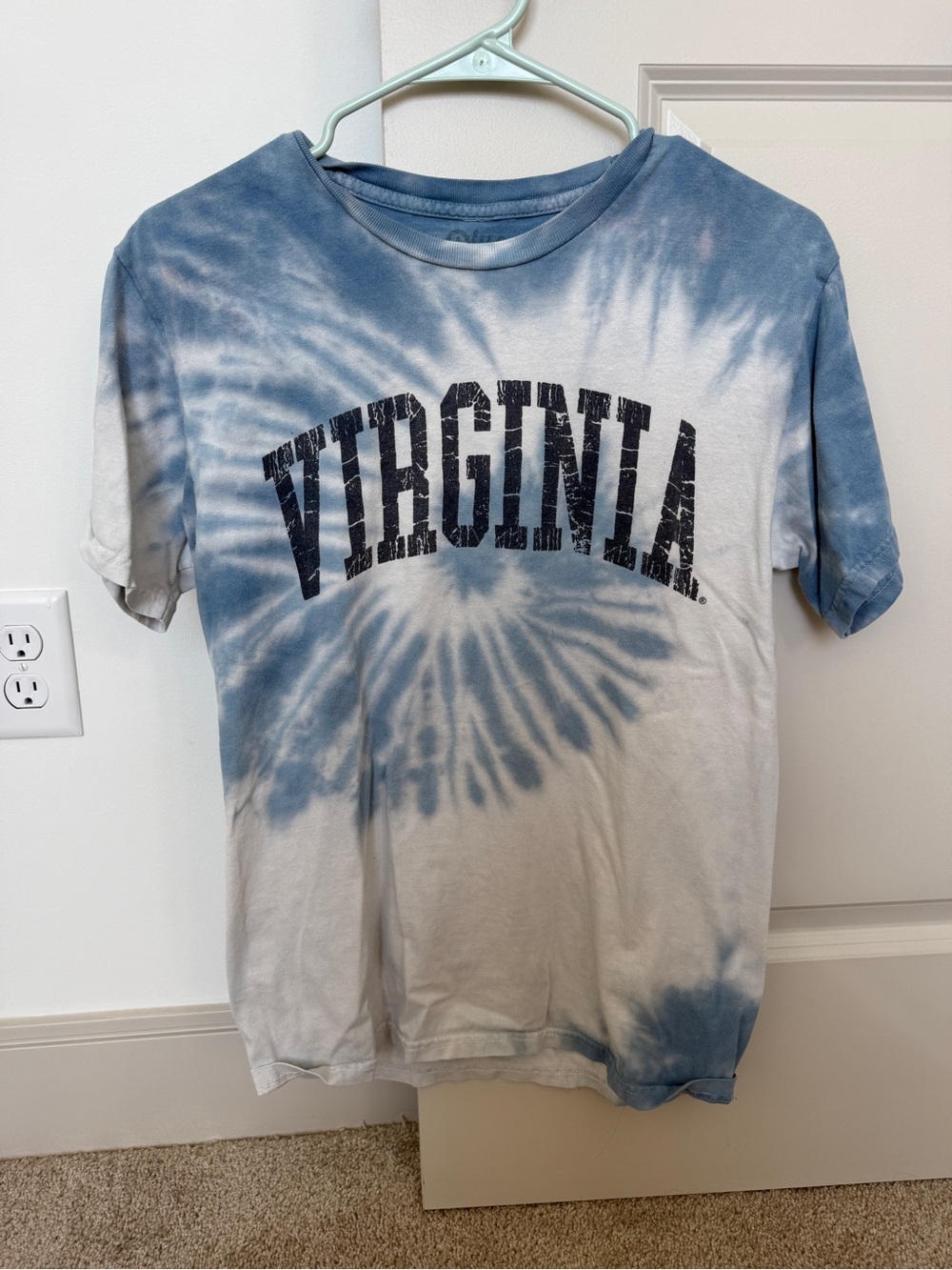 Blue 84 Virginia Tie-Dye Short Sleeve Tee - Blue & White